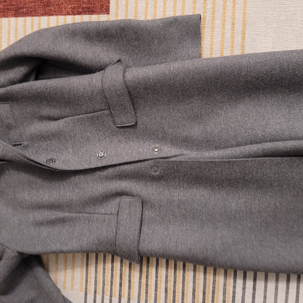 Harris Wharf Classic Women's Grey Wool Coat